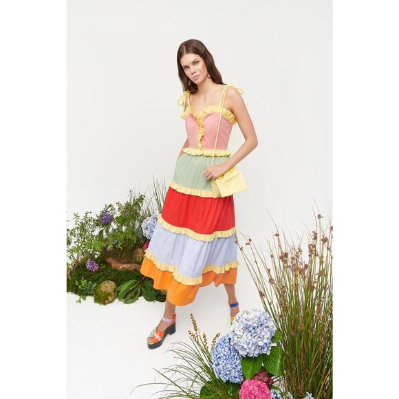 CELIA B SIGGI TIERED MAXI DRESS NWT SIZE XL *SOLD OUT* - Picture 2 of 7